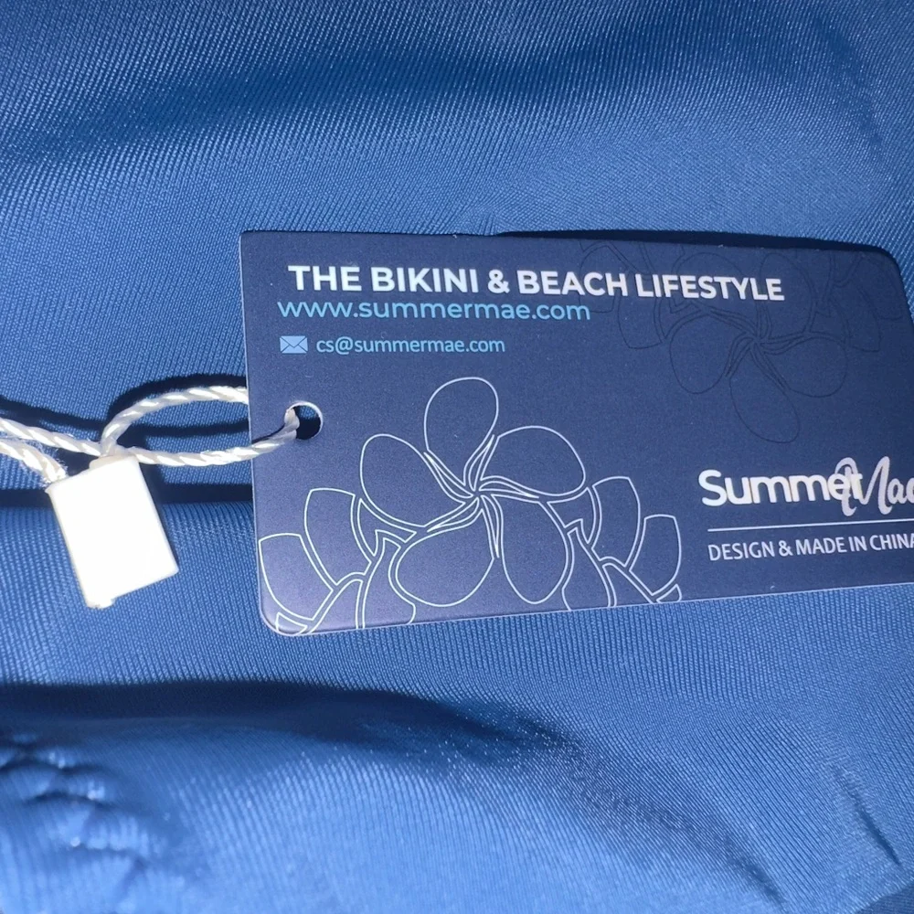 NWT Maternity Elegant Royale Blue 1 piece swimsuit with Silver shimmery Wrap